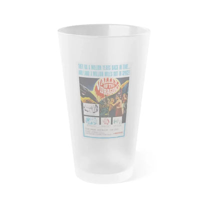 VALLEY OF THE DRAGONS 1961 Movie Poster - Frosted Pint Glass 16oz Default Title - Go Mug Yourself