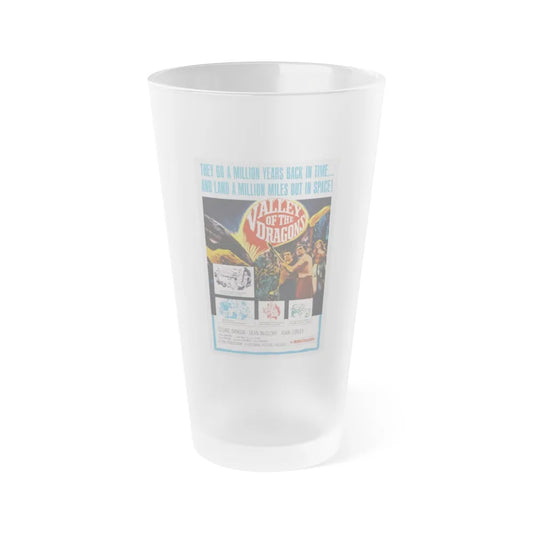 VALLEY OF THE DRAGONS 1961 Movie Poster - Frosted Pint Glass 16oz-Go Mug Yourself