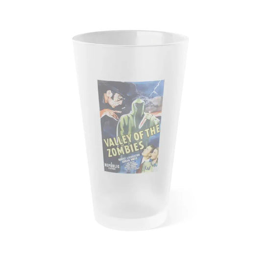 VALLEY OF THE ZOMBIES 1946 Movie Poster - Frosted Pint Glass 16oz Default Title - Go Mug Yourself