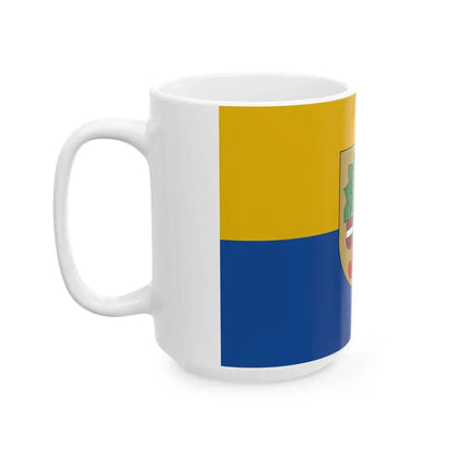 Valmiera flag (Latvia) White Coffee Mug - Go Mug Yourself