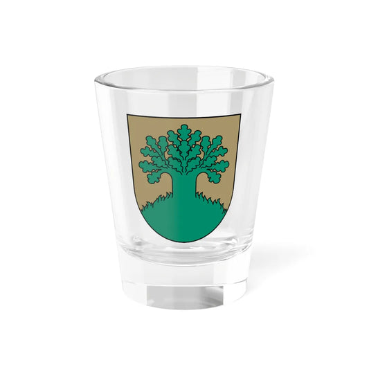 Valmieras apriņķa ģerbonis (Latvia) (Coat of Arms) Shot Glass 1.5oz 1.5oz - Go Mug Yourself