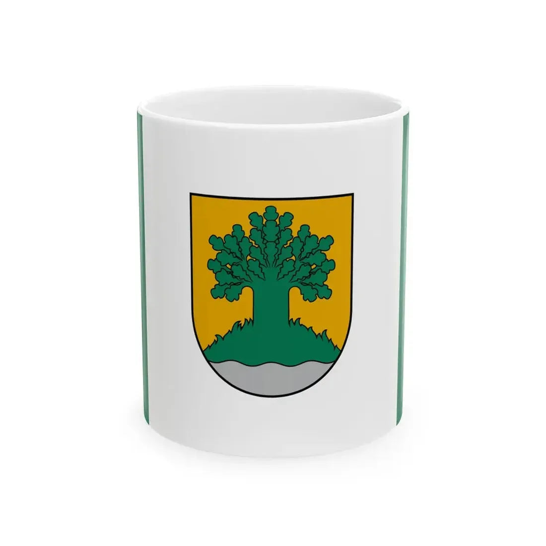 Valmieras novada karogs (Latvia) White Coffee Mug 11oz - Go Mug Yourself