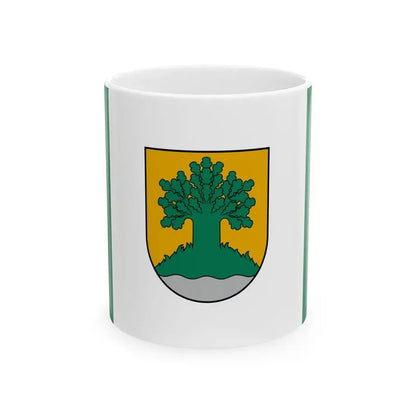 Valmieras novada karogs (Latvia) White Coffee Mug 11oz - Go Mug Yourself