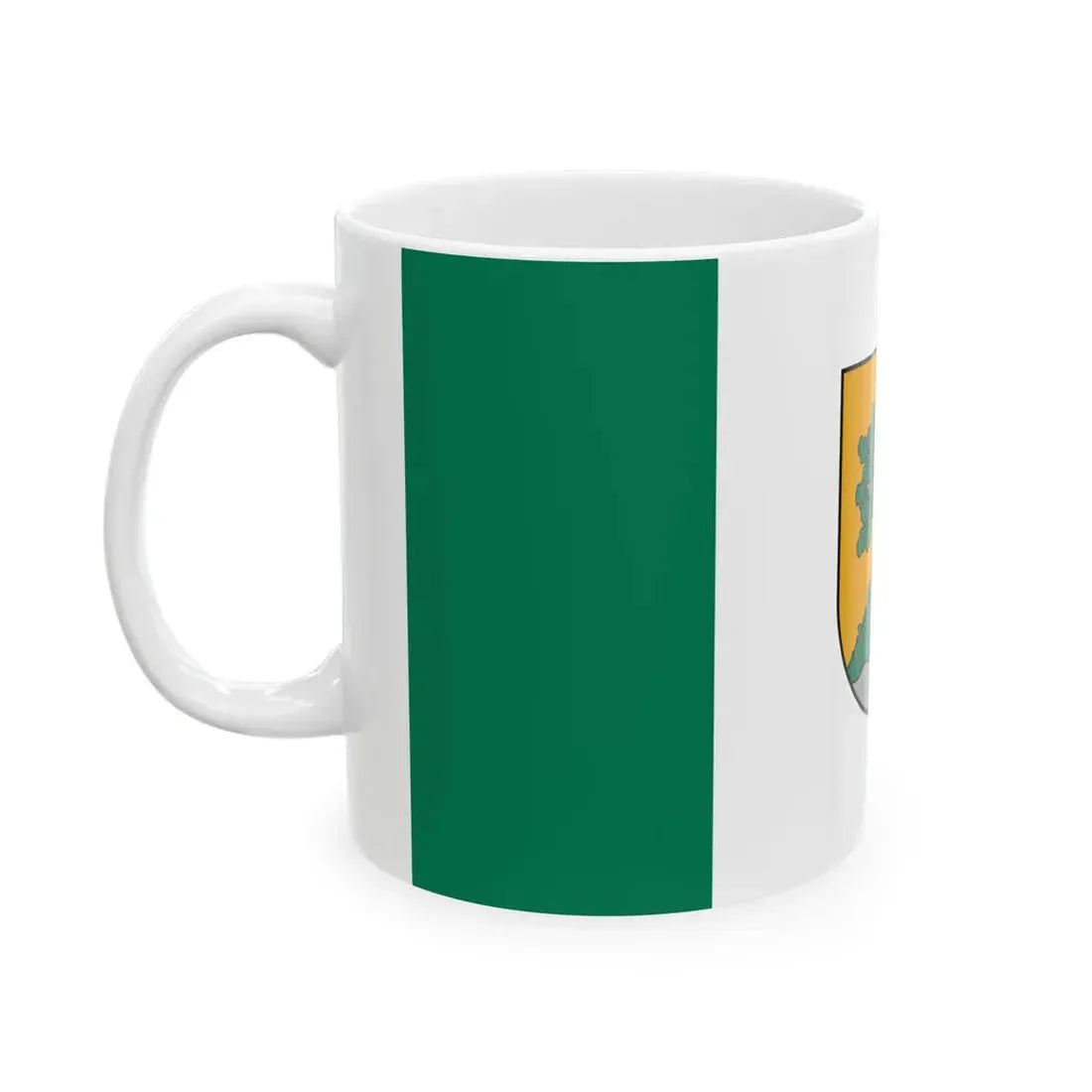 Valmieras novada karogs (Latvia) White Coffee Mug - Go Mug Yourself