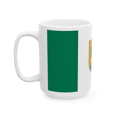 Valmieras novada karogs (Latvia) White Coffee Mug - Go Mug Yourself