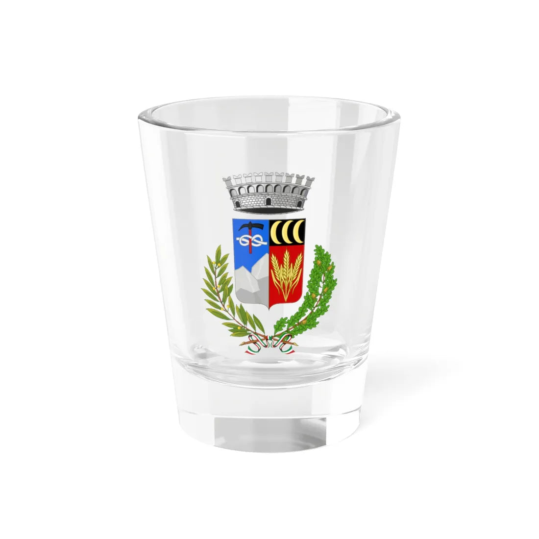 Valtournenche-Stemma (Italy) (Coat of Arms) Shot Glass 1.5oz 1.5oz - Go Mug Yourself