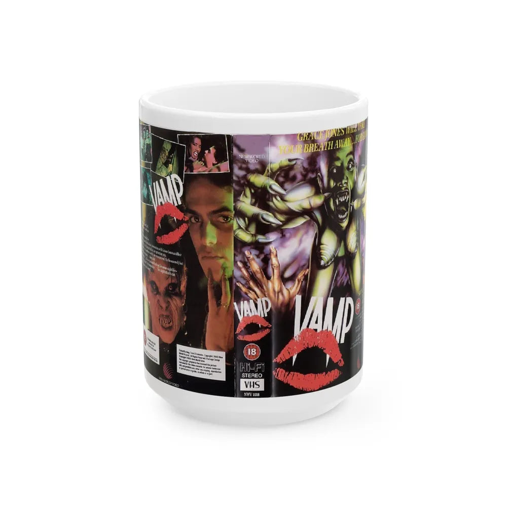 VAMP (VHS COVER) - White Coffee Mug-15oz-Go Mug Yourself