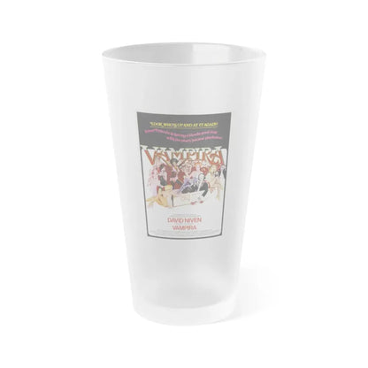 VAMPIRA 1974 Movie Poster - Frosted Pint Glass 16oz Default Title - Go Mug Yourself