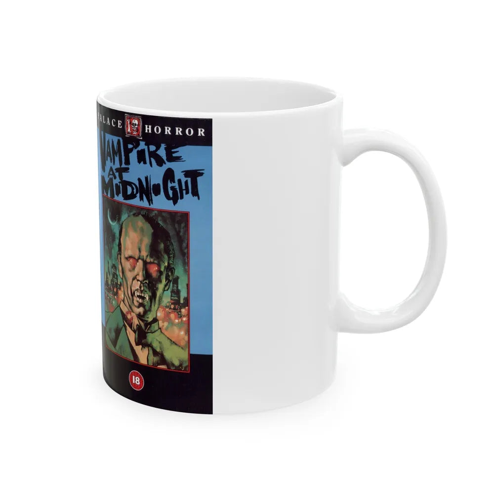 VAMPIRE AT MIDNIGHT (VHS COVER) - White Coffee Mug-Go Mug Yourself