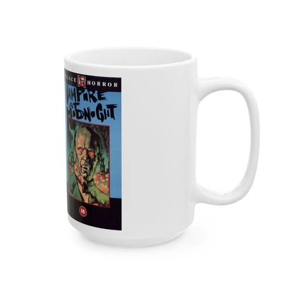 VAMPIRE AT MIDNIGHT (VHS COVER) - White Coffee Mug-Go Mug Yourself