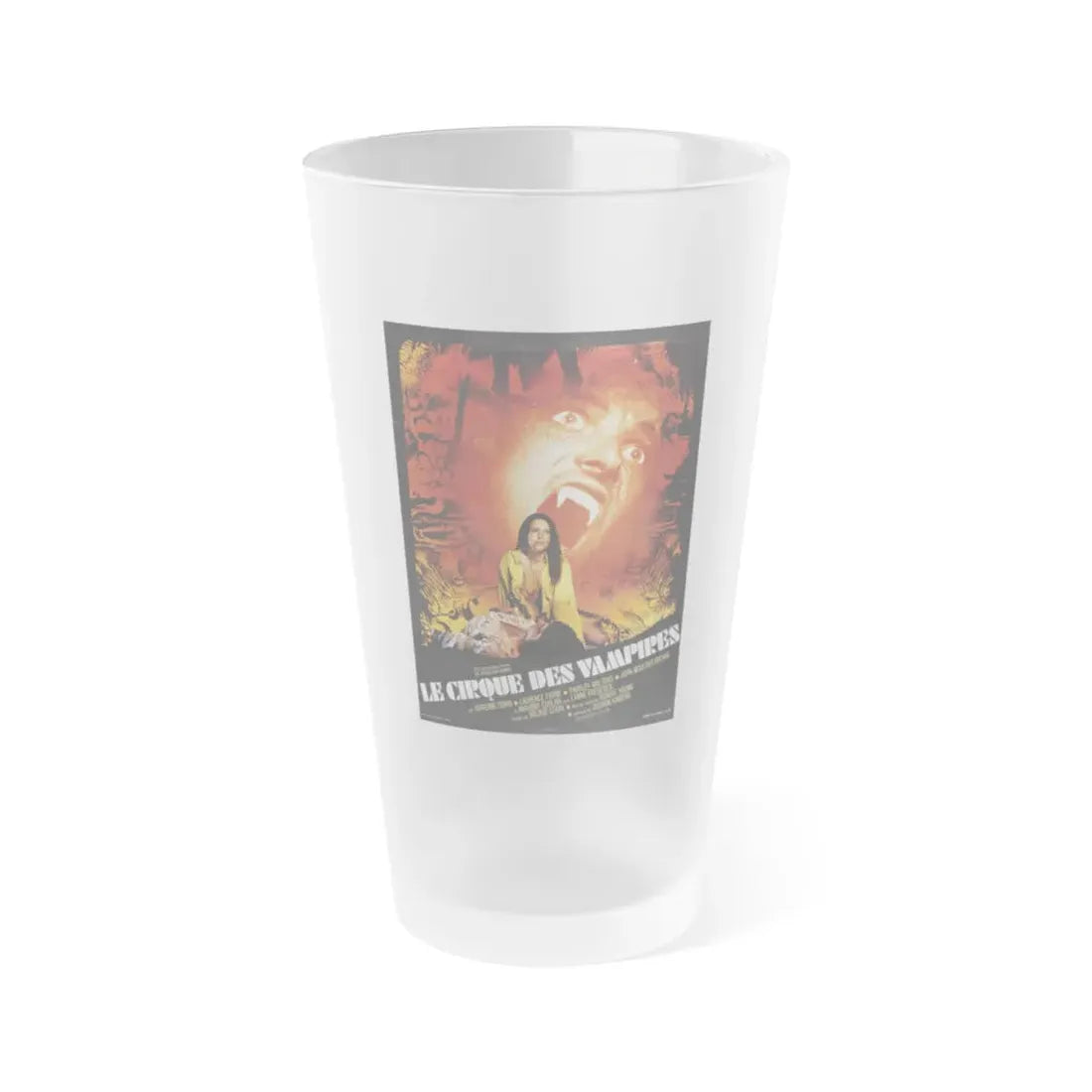 VAMPIRE CIRCUS (FRENCH) 1972 Movie Poster - Frosted Pint Glass 16oz Default Title - Go Mug Yourself