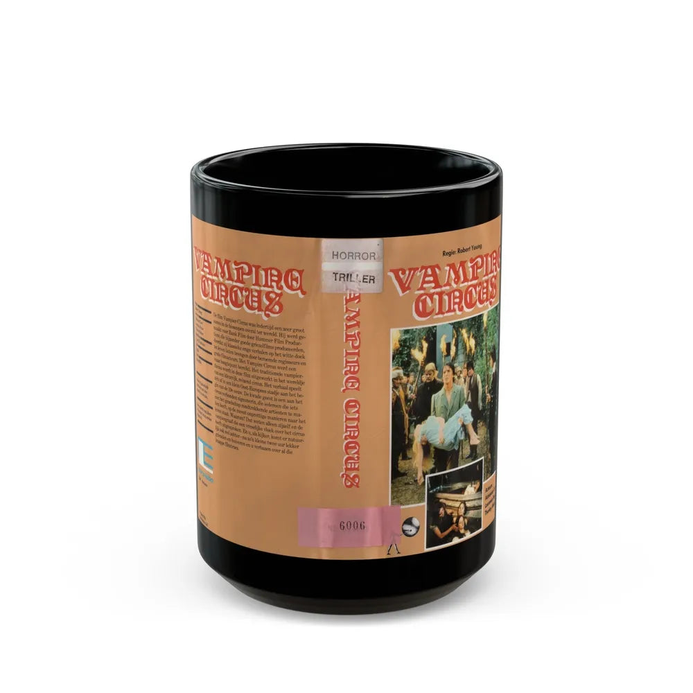 VAMPIRE CIRCUS REGIE ROBERT YOUNG (VHS COVER) - Black Coffee Mug-15oz-Go Mug Yourself