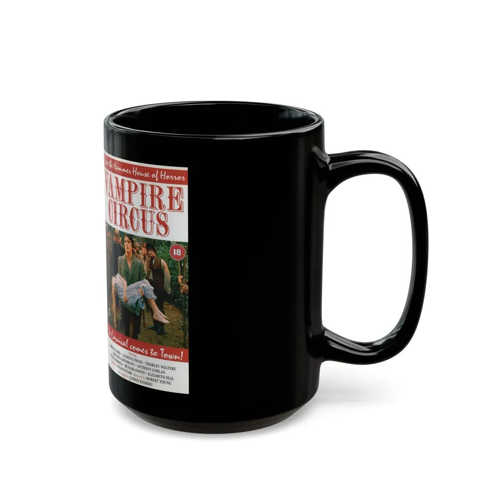 VAMPIRE CIRCUS (VHS COVER) - Black Coffee Mug-Go Mug Yourself