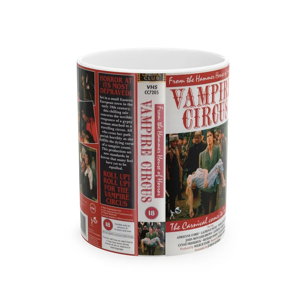 VAMPIRE CIRCUS (VHS COVER) - White Coffee Mug-11oz-Go Mug Yourself