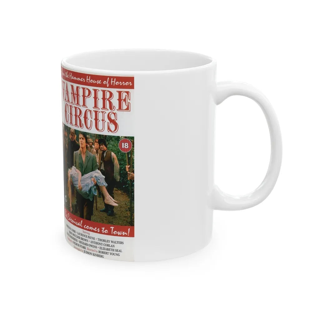 VAMPIRE CIRCUS (VHS COVER) - White Coffee Mug-Go Mug Yourself