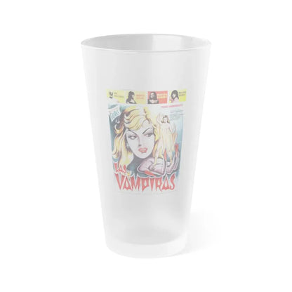 VAMPIRE GIRLS (LAS VAMPIRAS) 1969 Movie Poster - Frosted Pint Glass 16oz Default Title - Go Mug Yourself