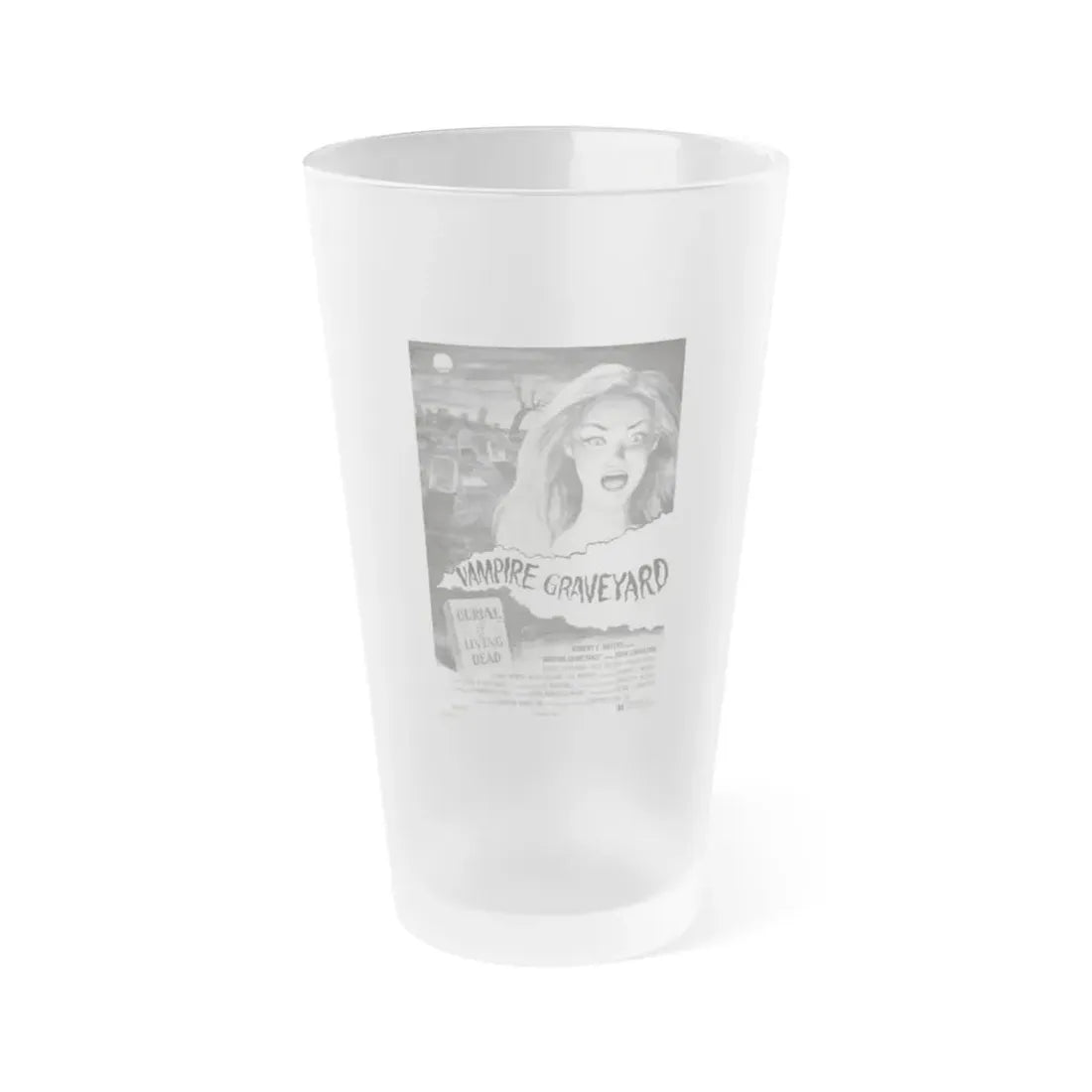 VAMPIRE GRAVEYARD (VAMPIRE HOOKERS) 1978 Movie Poster - Frosted Pint Glass 16oz Default Title - Go Mug Yourself