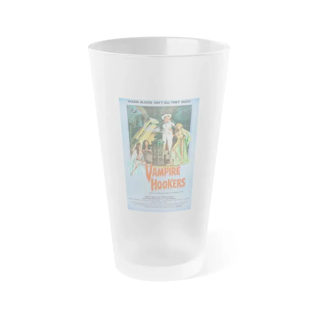 VAMPIRE HOOKERS 1978 Movie Poster - Frosted Pint Glass 16oz Default Title - Go Mug Yourself