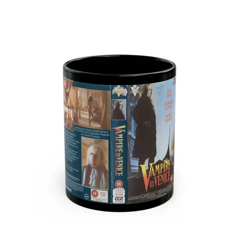 VAMPIRE IN VENICE (VHS COVER) - Black Coffee Mug-11oz-Go Mug Yourself