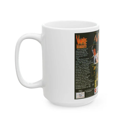 VAMPIRE KNIGHTS (VHS COVER) - White Coffee Mug-Go Mug Yourself