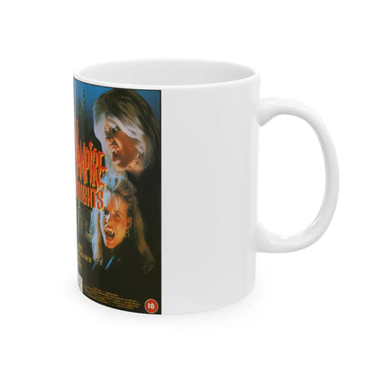 VAMPIRE KNIGHTS (VHS COVER) - White Coffee Mug-Go Mug Yourself