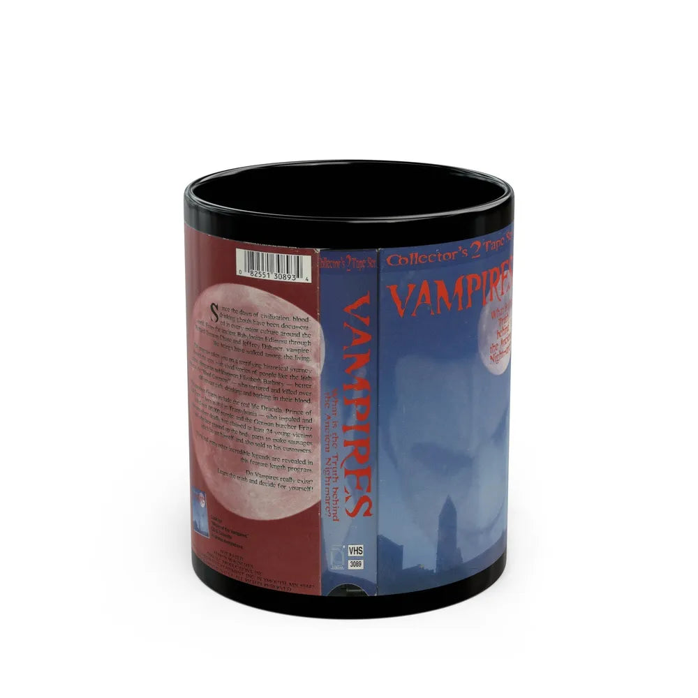 VAMPIRES DOCUMENTARY (VHS COVER) - Black Coffee Mug-11oz-Go Mug Yourself