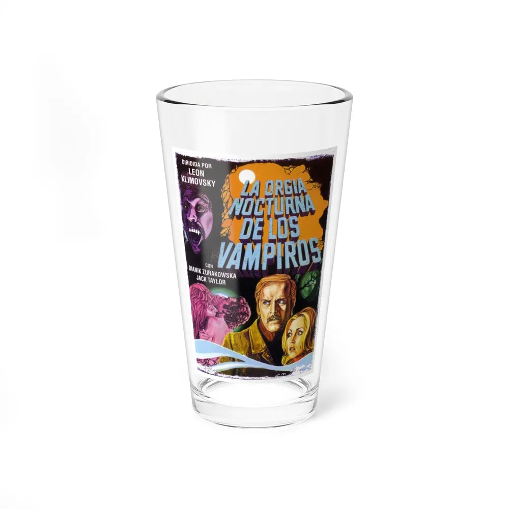 VAMPIRES NIGHT ORGY (SPANISH) 1973 Movie Poster - Pint Glass 16oz-16oz-Go Mug Yourself