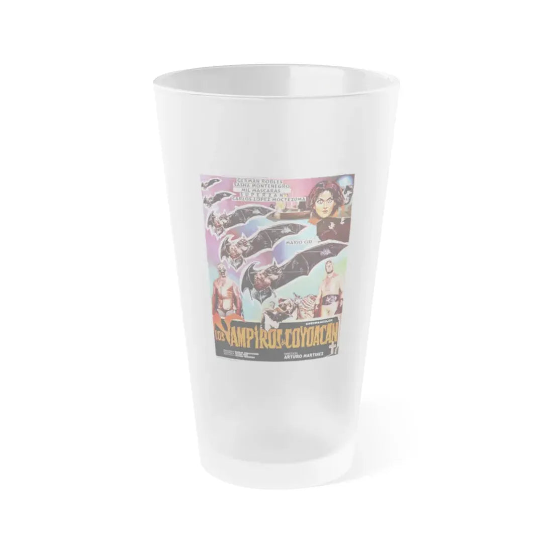 VAMPIRES OF COYOACAN 1974 Movie Poster - Frosted Pint Glass 16oz Default Title - Go Mug Yourself