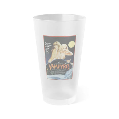 VAMPYRES 1975 Movie Poster - Frosted Pint Glass 16oz-Go Mug Yourself