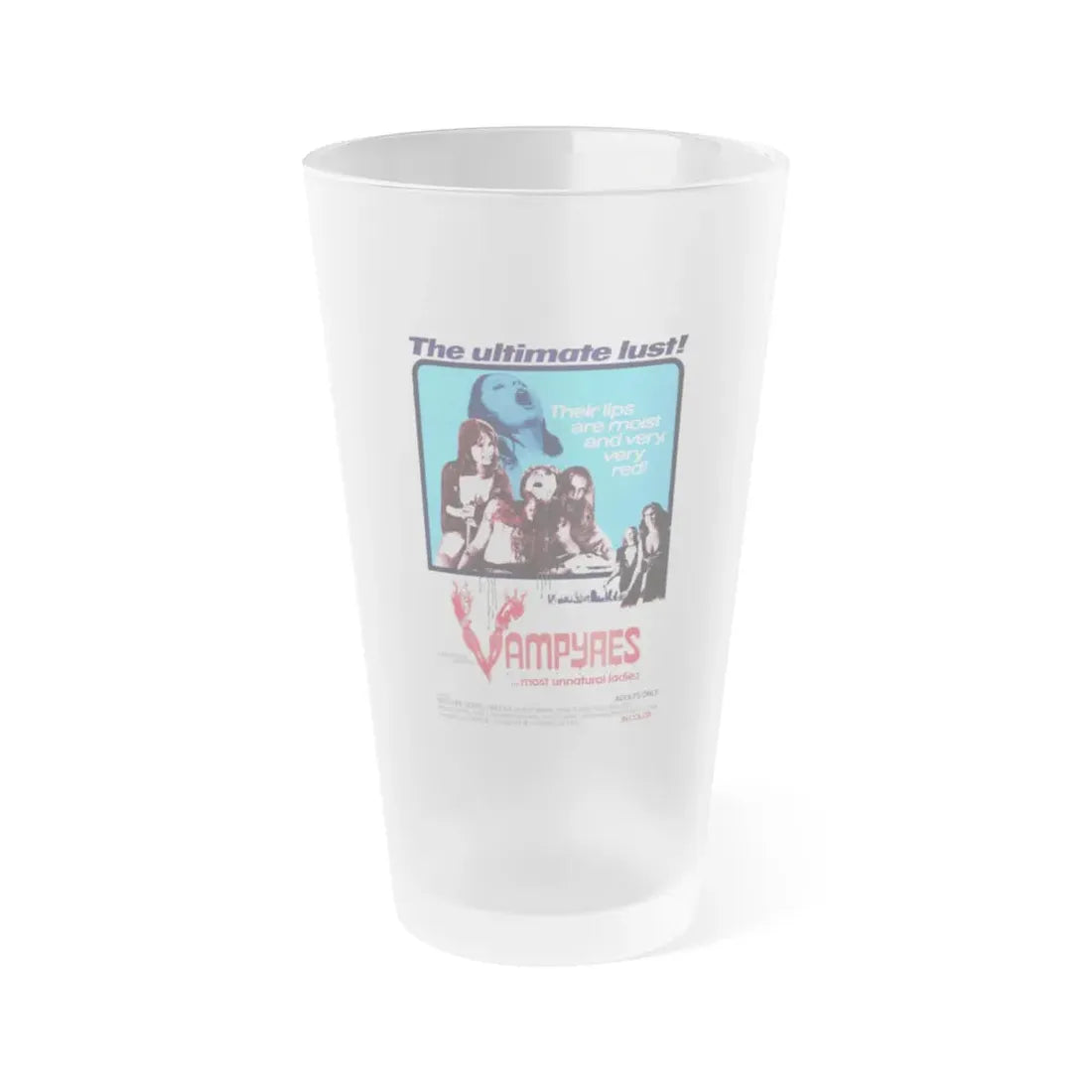 VAMPYRES (3) 1975 Movie Poster - Frosted Pint Glass 16oz Default Title - Go Mug Yourself