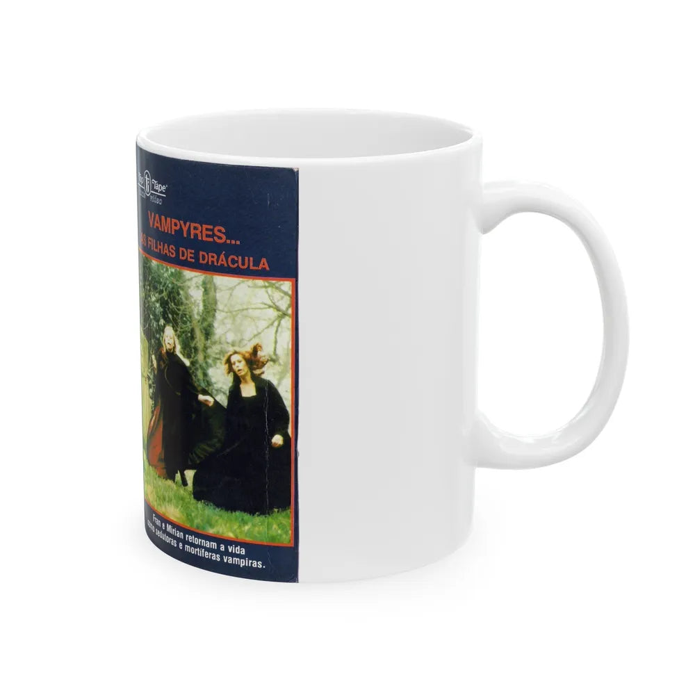 VAMPYRES AS FILHAS DE DRACULA (VHS COVER) - White Coffee Mug-Go Mug Yourself