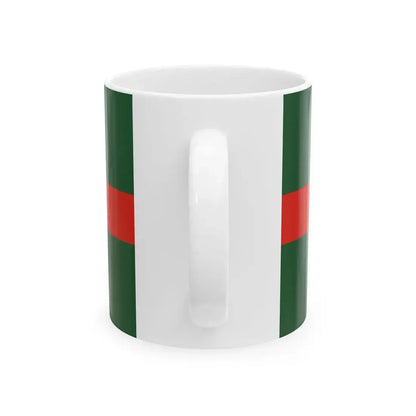 Vandzenes pagasta karogs (Latvia) White Coffee Mug - Go Mug Yourself