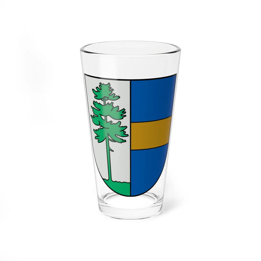 Vangazi COA (Latvia) (Coat of Arms) Pint Glass 16oz 16oz - Go Mug Yourself