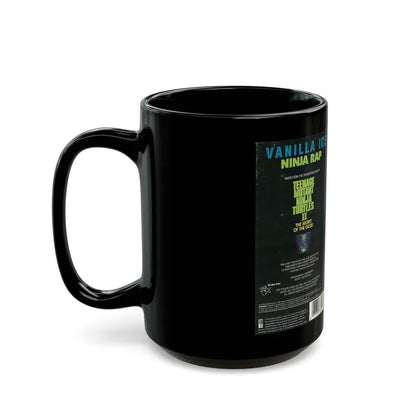 VANILLA ICE NINJA RAP TEENAGE MUTANT NINJA TURTLES (VHS COVER) - Black Coffee Mug-Go Mug Yourself