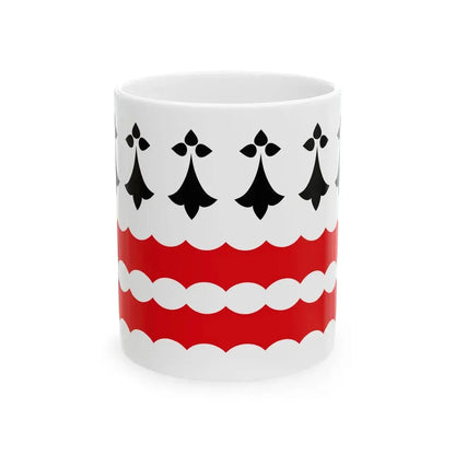 Vannetais Oriental traditional district flag (France) White Coffee Mug 11oz - Go Mug Yourself