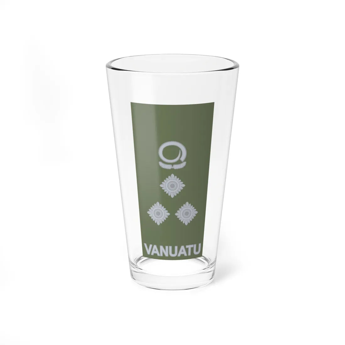Vanuatu Mobile Force OF 6 (Vanuatu) (Military Rank) Pint Glass 16oz 16oz - Go Mug Yourself