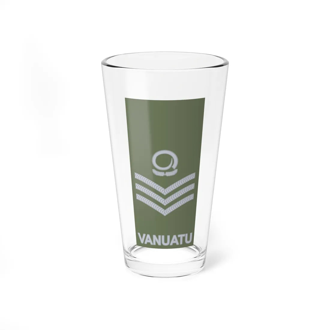 Vanuatu Mobile Force OR 7 (Vanuatu) (Military Rank) Pint Glass 16oz 16oz - Go Mug Yourself
