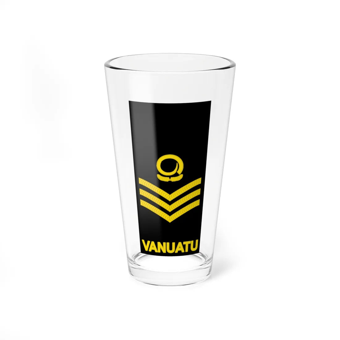 Vanuatu Police Maritime Wing OR 7 (Vanuatu) (Military Rank) Pint Glass 16oz 16oz - Go Mug Yourself