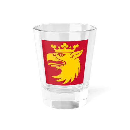 Vapenflagga for Skane lan (Sweden) Shot Glass 1.5oz 1.5oz - Go Mug Yourself