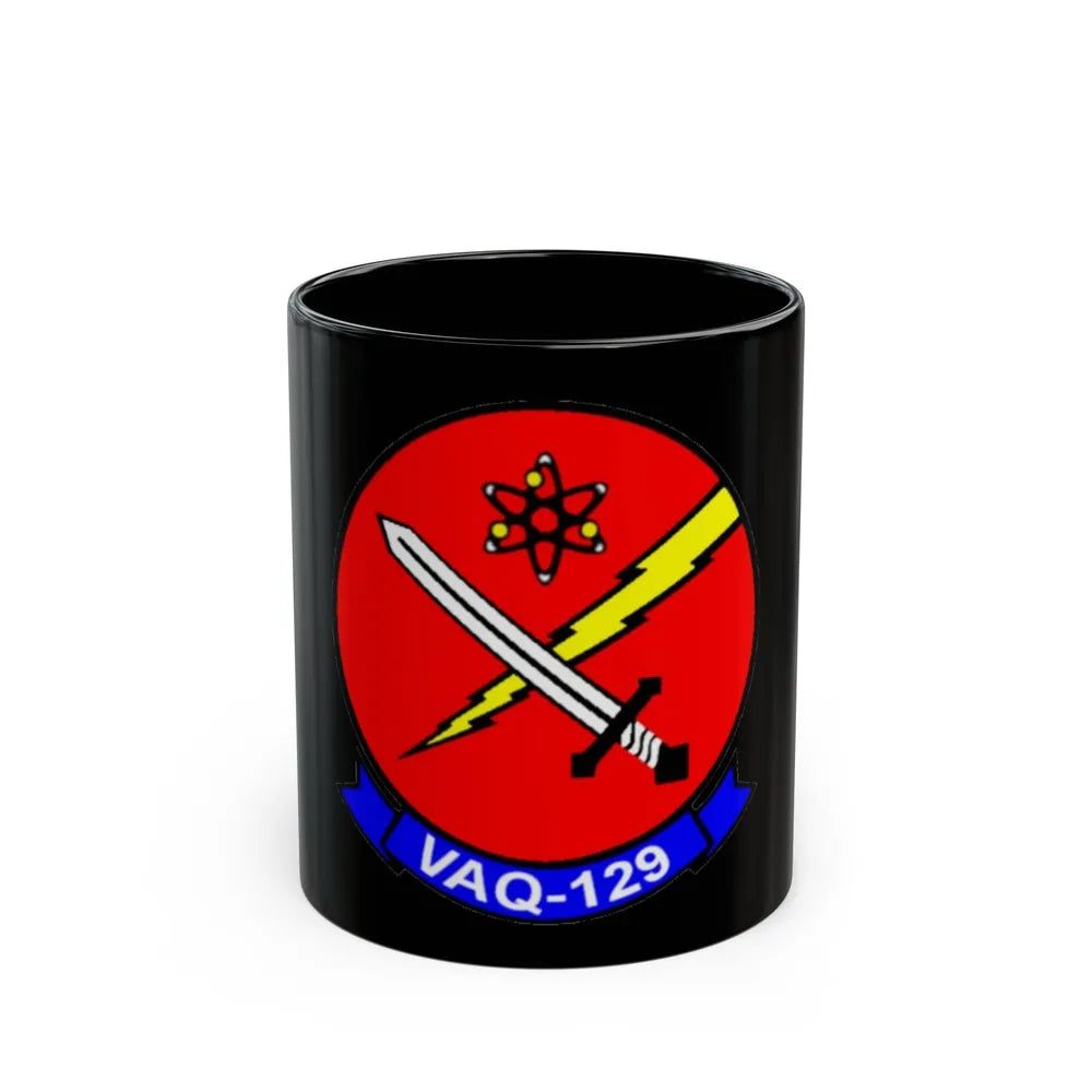 VAQ 129 (U.S. Navy) Black Coffee Mug-11oz-Go Mug Yourself