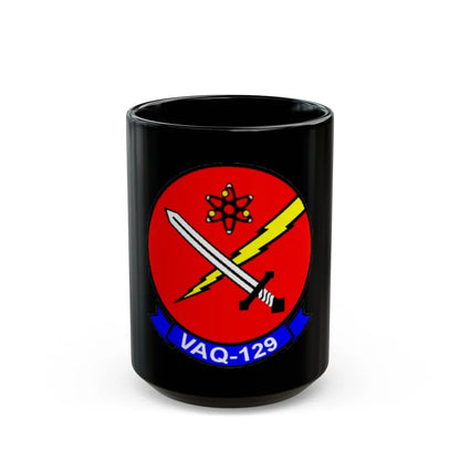 VAQ 129 (U.S. Navy) Black Coffee Mug-15oz-Go Mug Yourself