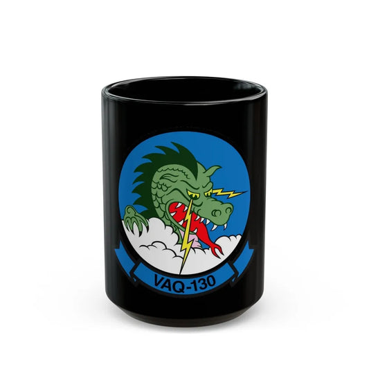 VAQ 130 Electronic Attack Squadron 130 (U.S. Navy) Black Coffee Mug-15oz-Go Mug Yourself