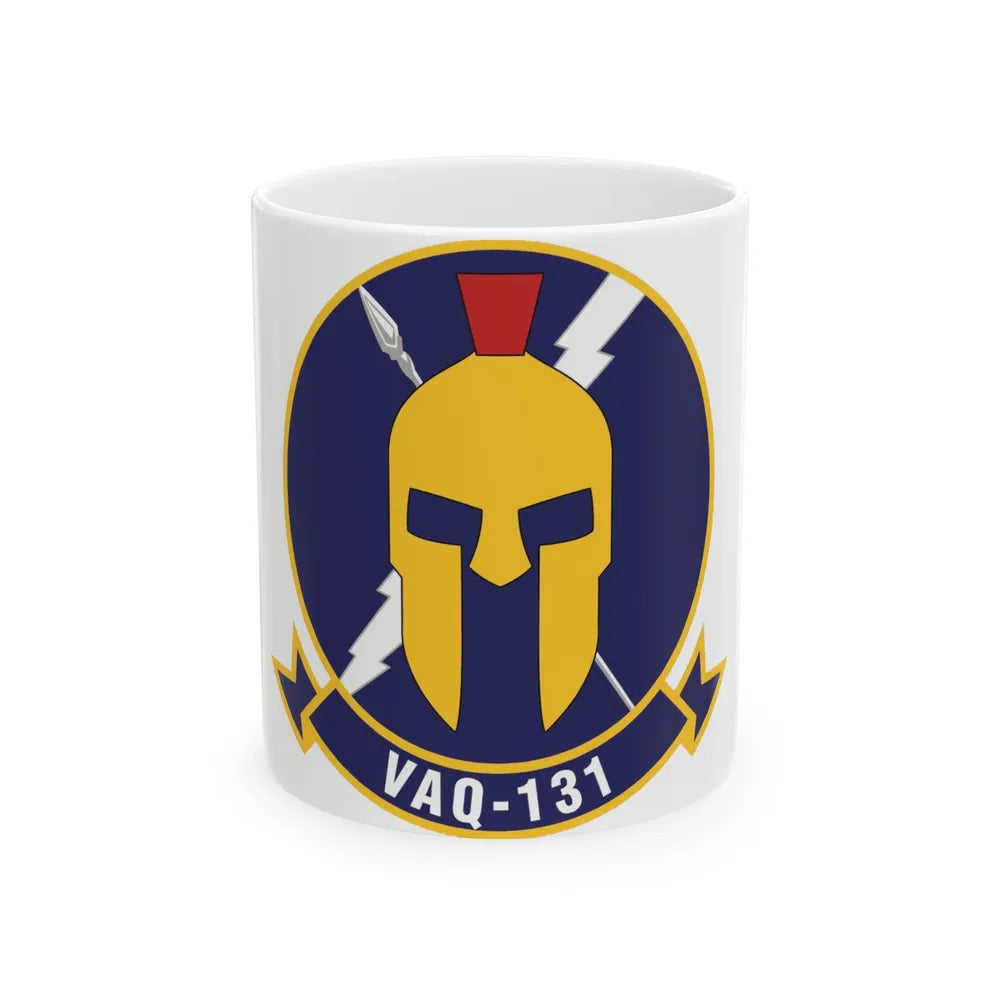 VAQ 131 Electronic Attack Squadron 131 (U.S. Navy) White Coffee Mug-11oz-Go Mug Yourself