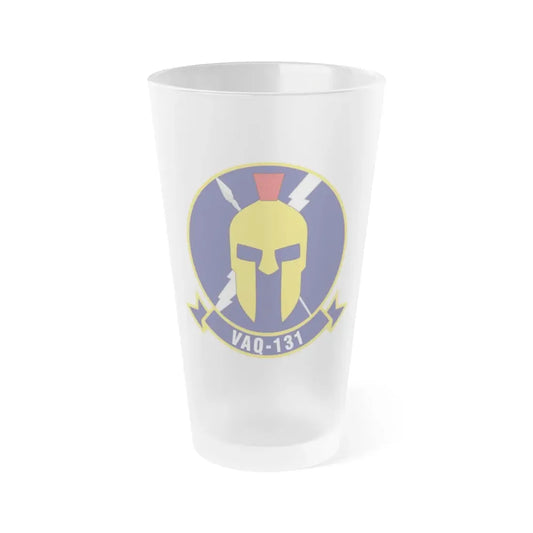 VAQ 131 Electronic Attack Squadron 131 (U.S. Navy) Frosted Pint Glass 16oz Default Title - Go Mug Yourself