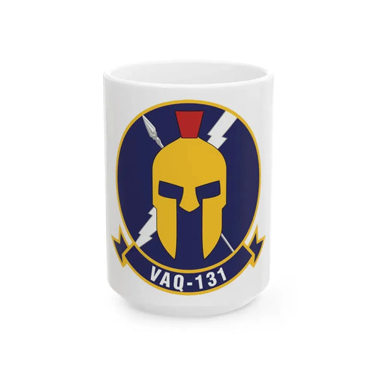 VAQ 131 Electronic Attack Squadron 131 (U.S. Navy) White Coffee Mug 15oz - Go Mug Yourself