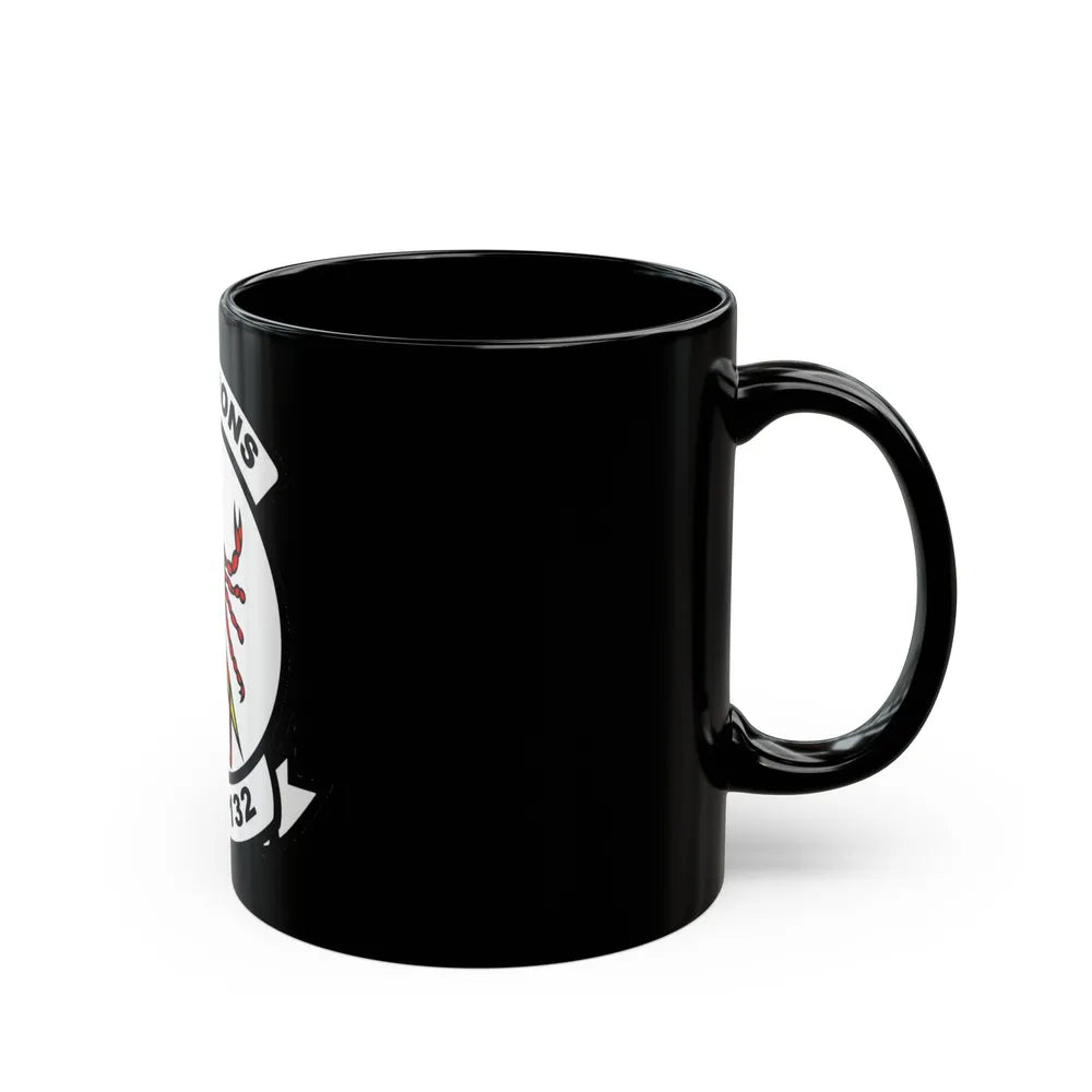 VAQ 132 Electronic Attack Squadron 132 (U.S. Navy) Black Coffee Mug-Go Mug Yourself