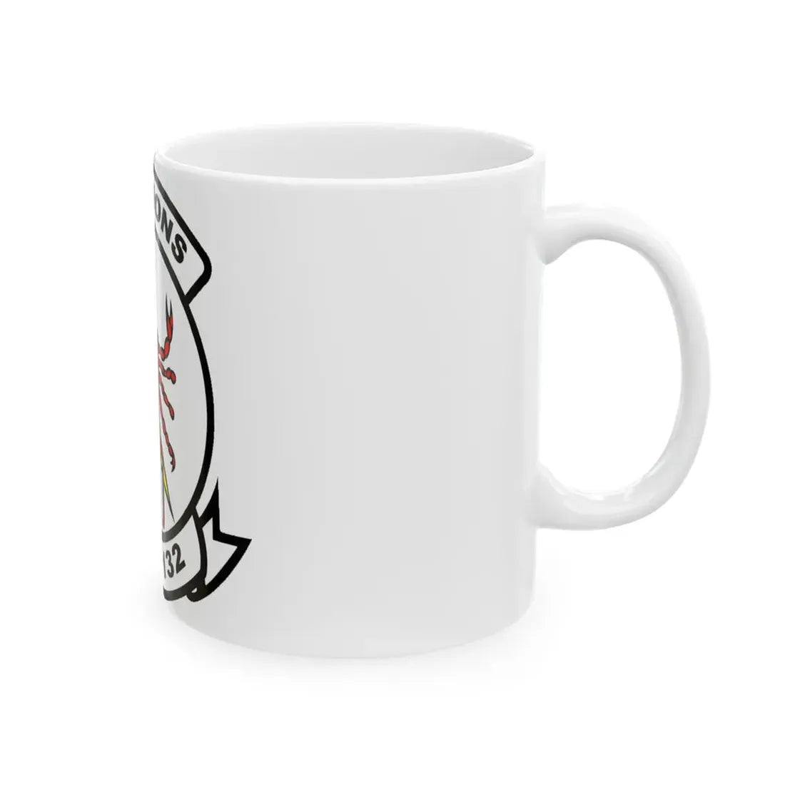VAQ 132 Electronic Attack Squadron 132 (U.S. Navy) White Coffee Mug - Go Mug Yourself