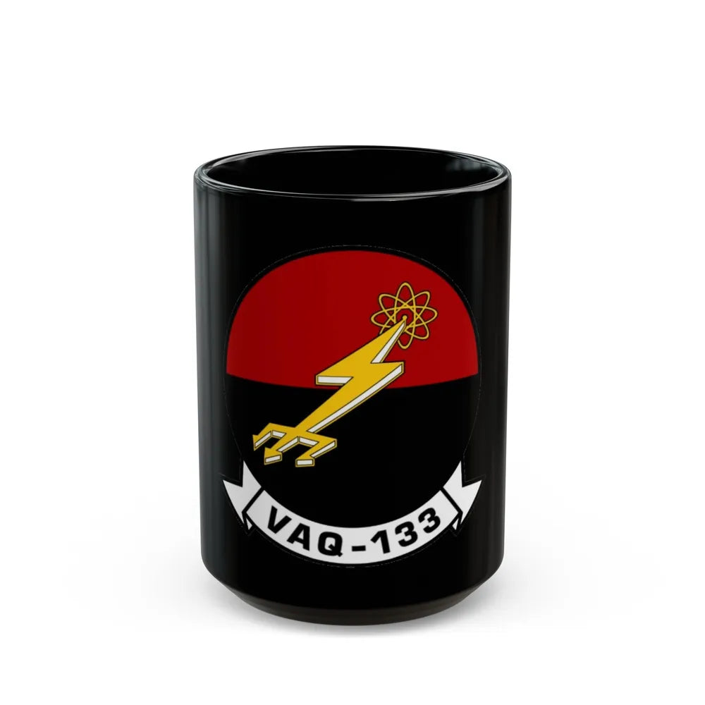 VAQ 133 Electronic Attack Squadron 133 (U.S. Navy) Black Coffee Mug-15oz-Go Mug Yourself