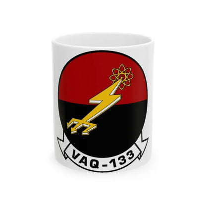 VAQ 133 Electronic Attack Squadron 133 (U.S. Navy) White Coffee Mug-11oz-Go Mug Yourself