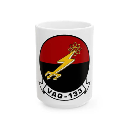 VAQ 133 Electronic Attack Squadron 133 (U.S. Navy) White Coffee Mug-15oz-Go Mug Yourself